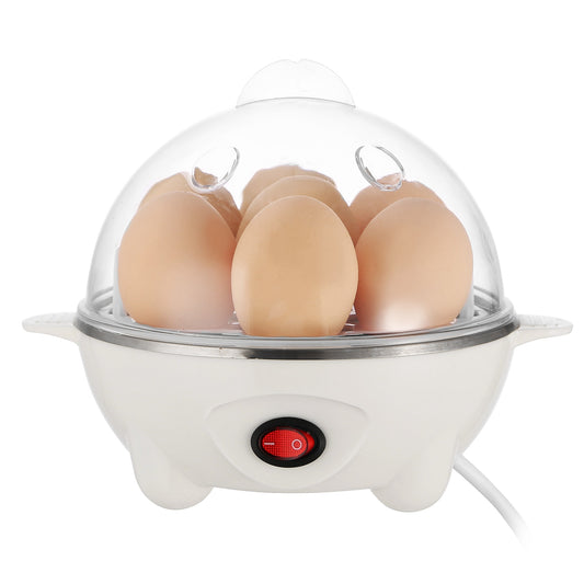 1Pc Electric Egg Cooker 7-Capacity Hard-Boiled Egg Maker With Auto-Off Measuring Cup For Hard Boiled Steamed Vegetables Seafood Dumplings