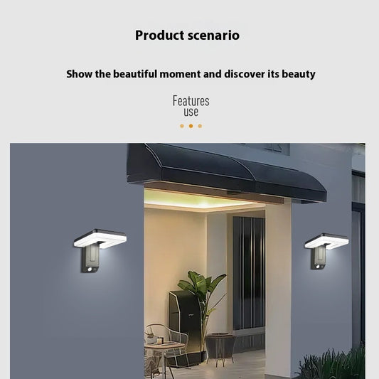 Intelligent Outdoor Foldable Solar Wall Lamp Lighting Induction Garden Lamp