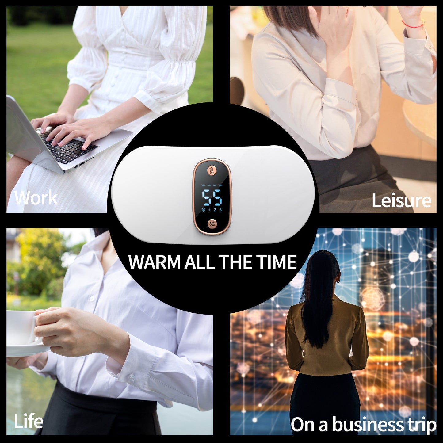 Graphene Belt Intelligent Heating Vibration Massage