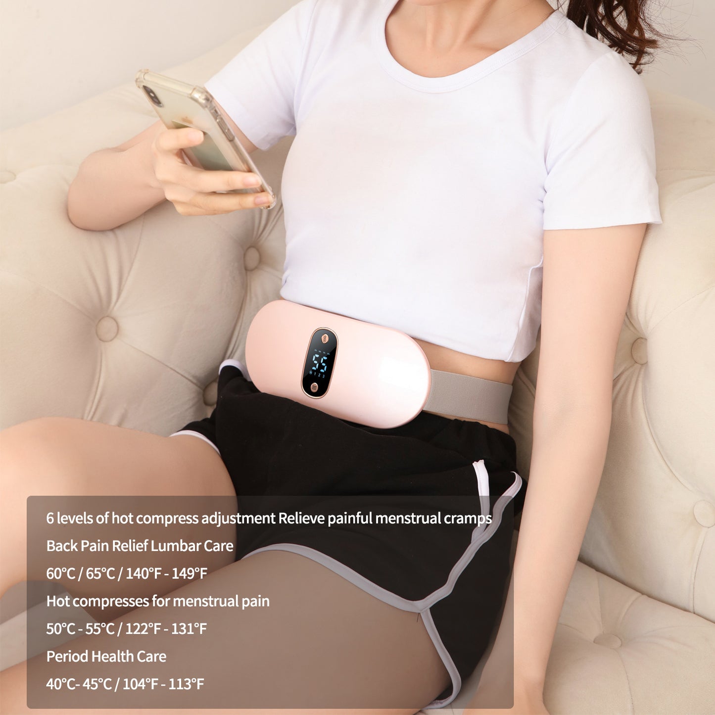 Graphene Belt Intelligent Heating Vibration Massage